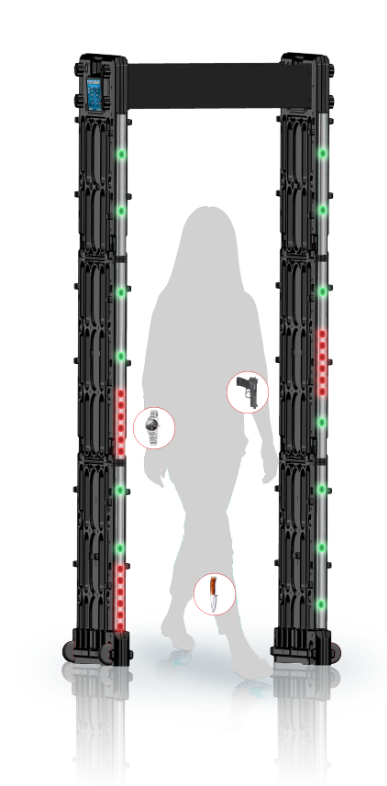 Entstörungs24 Entdeckungstor-Metalldetektor, tragbare Flughafensicherheits-Maschinen