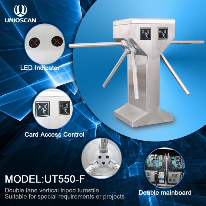 UNIQSCAN-Doppeltstativdrehkreuzeingangs-Drehkreuzdrehkreuz